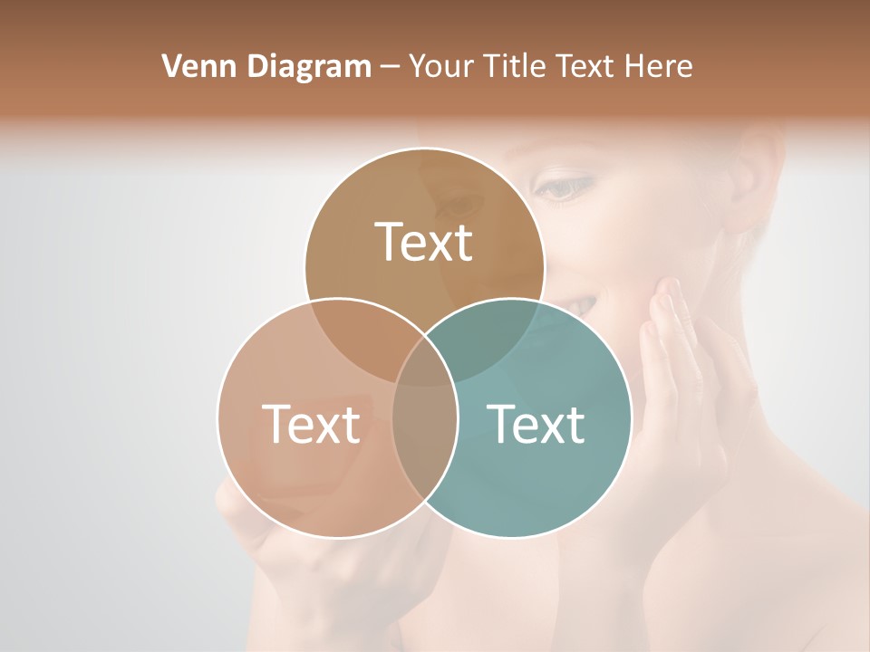 Smiling Person Pampering PowerPoint Template