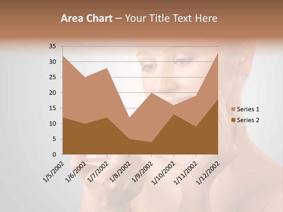 Smiling Person Pampering PowerPoint Template
