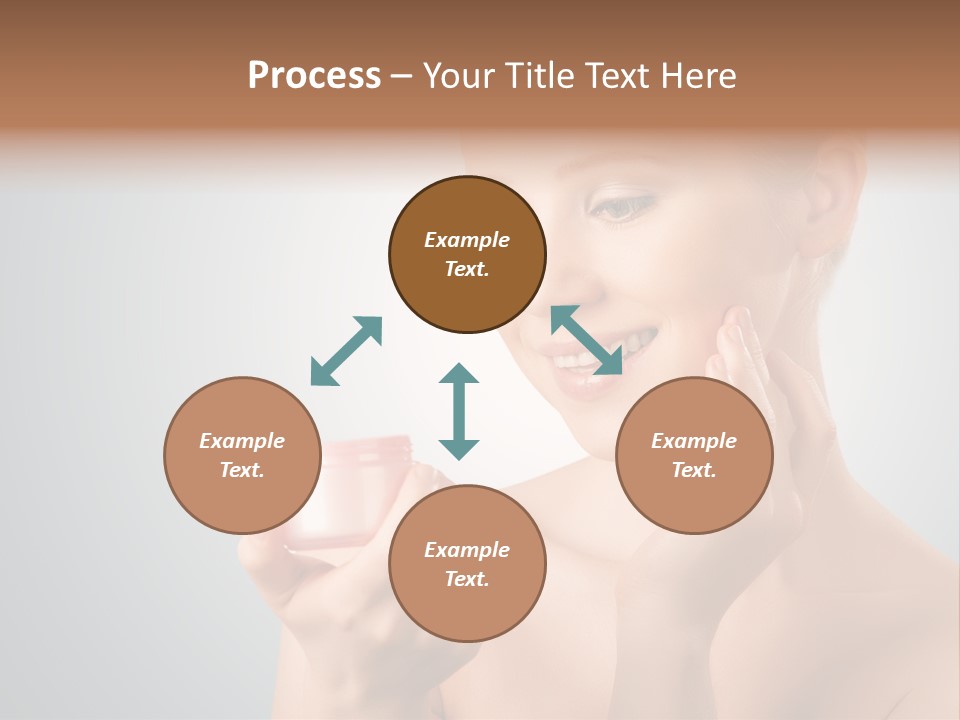 Smiling Person Pampering PowerPoint Template