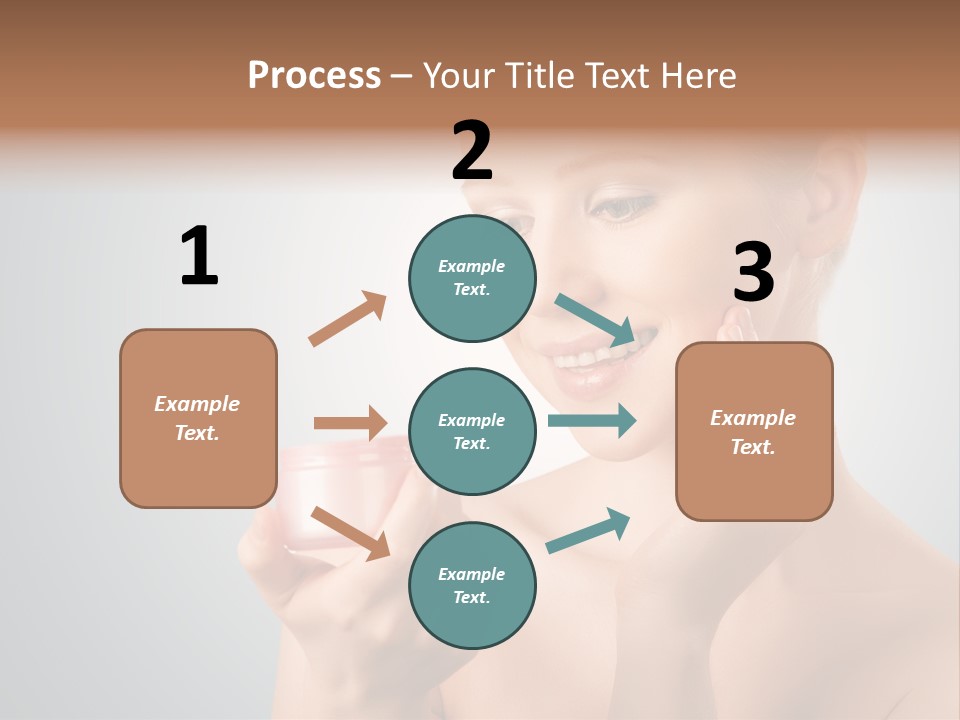 Smiling Person Pampering PowerPoint Template