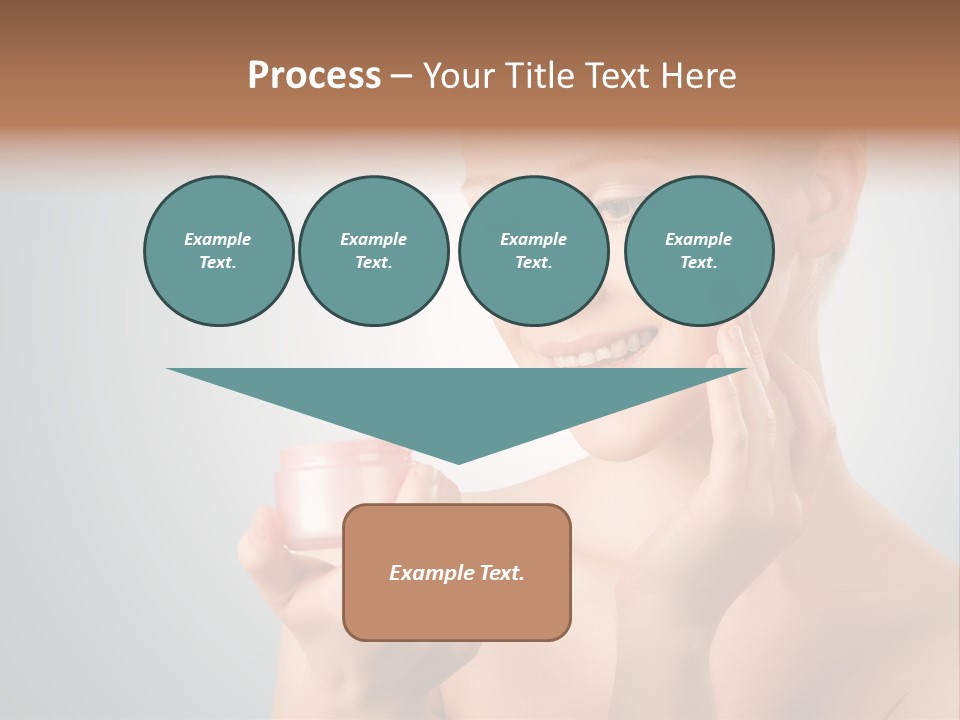Smiling Person Pampering PowerPoint Template