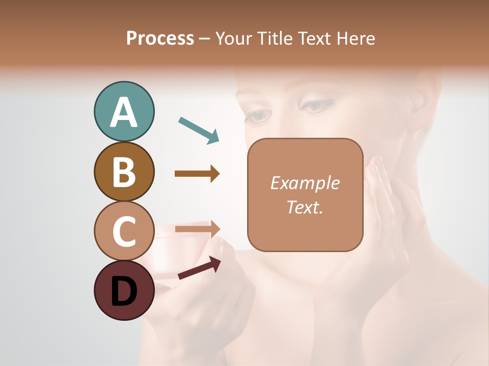 Smiling Person Pampering PowerPoint Template