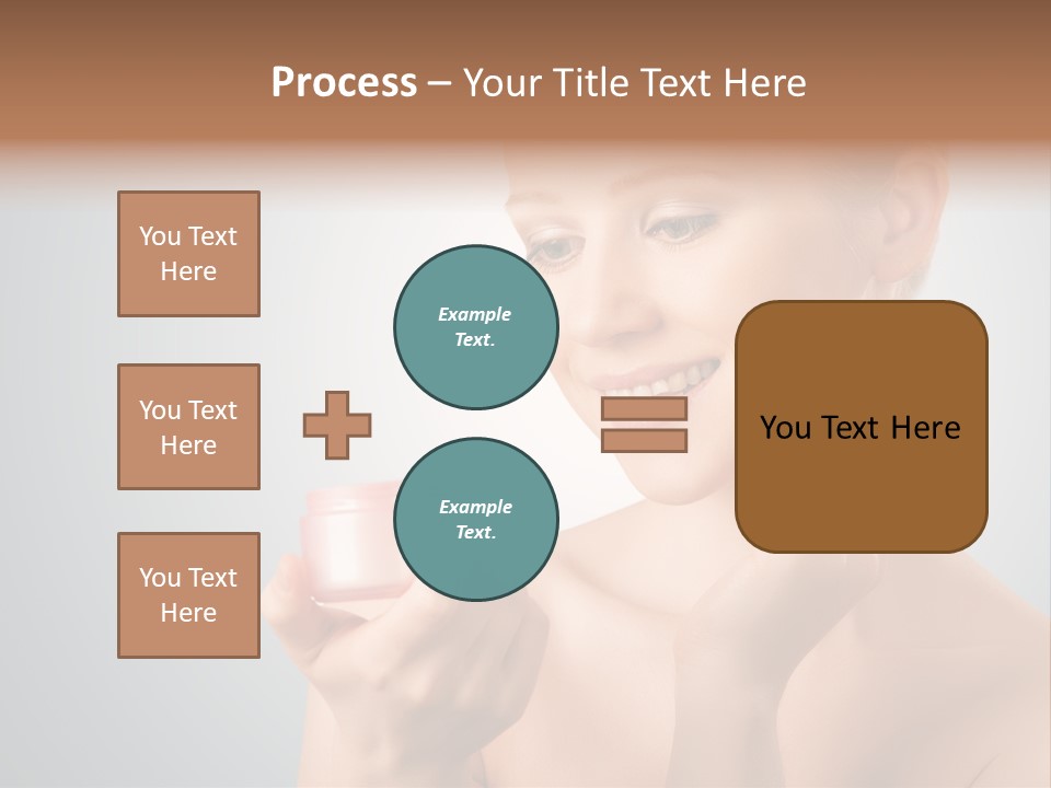 Smiling Person Pampering PowerPoint Template