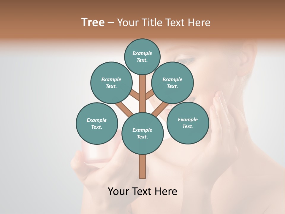 Smiling Person Pampering PowerPoint Template