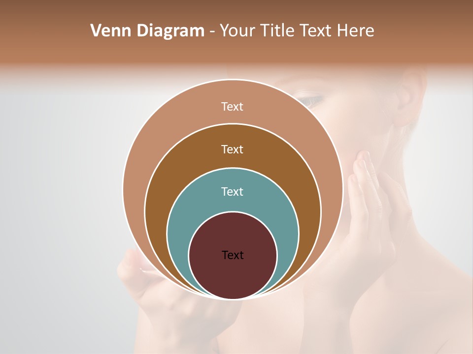 Smiling Person Pampering PowerPoint Template