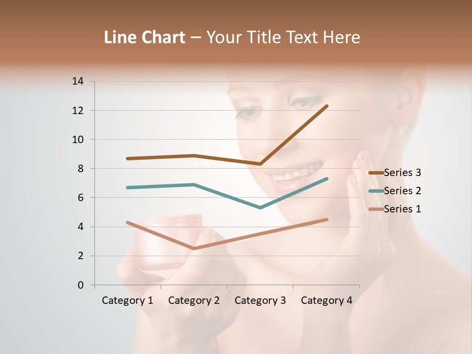 Smiling Person Pampering PowerPoint Template