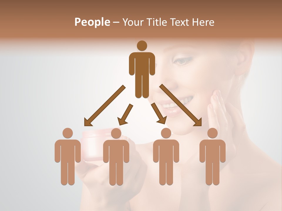 Smiling Person Pampering PowerPoint Template
