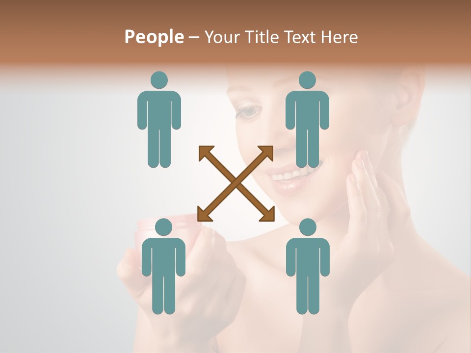 Smiling Person Pampering PowerPoint Template