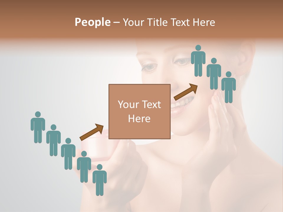 Smiling Person Pampering PowerPoint Template