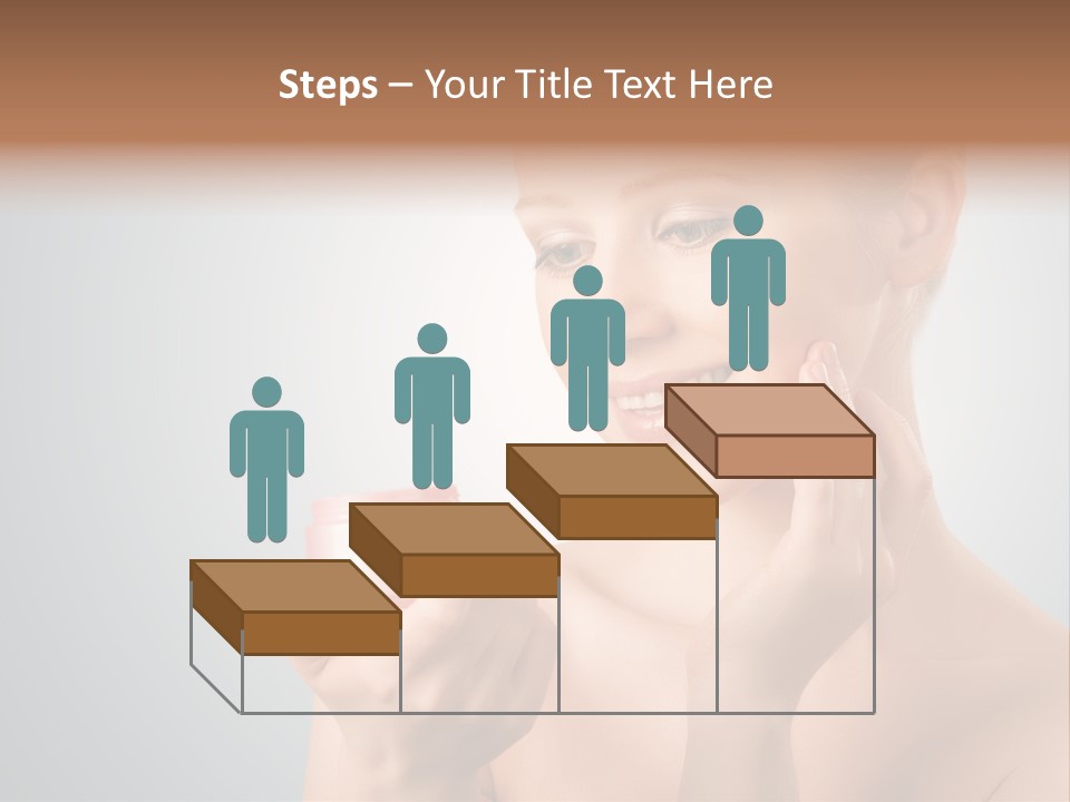 Smiling Person Pampering PowerPoint Template