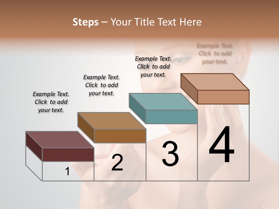 Smiling Person Pampering PowerPoint Template