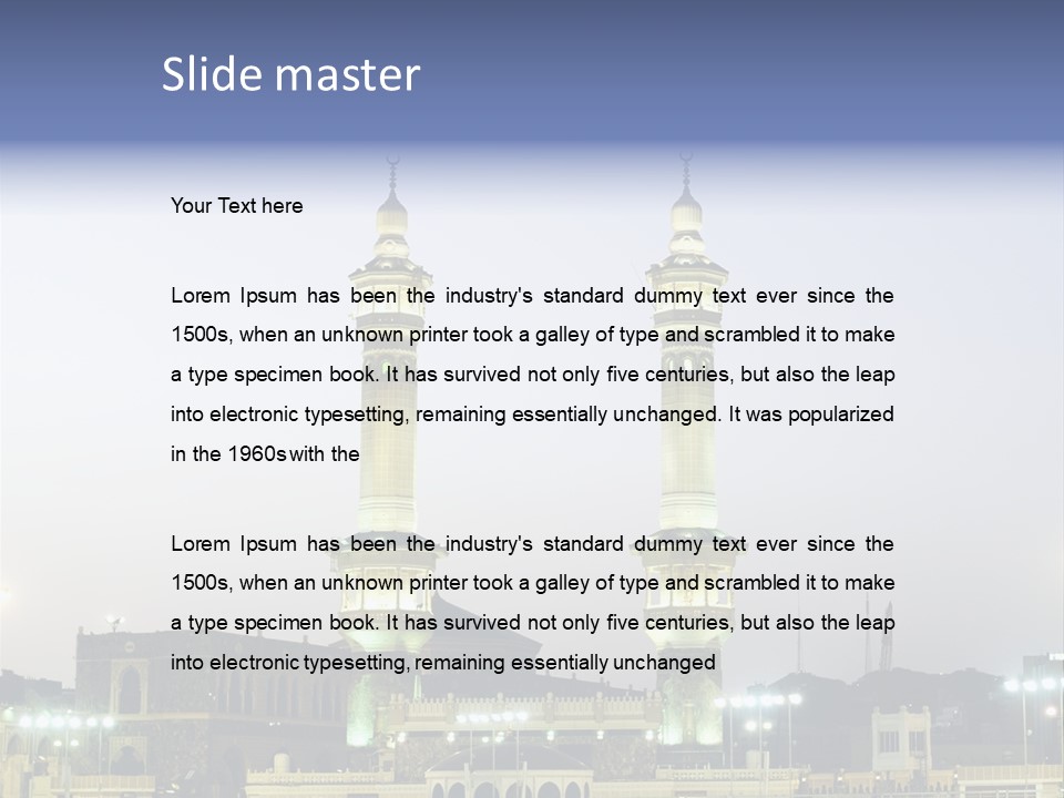 Ramadan Allah Saudi PowerPoint Template