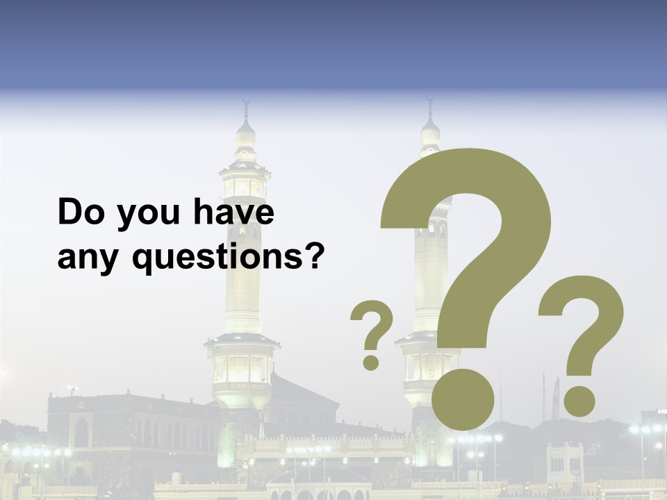 Ramadan Allah Saudi PowerPoint Template