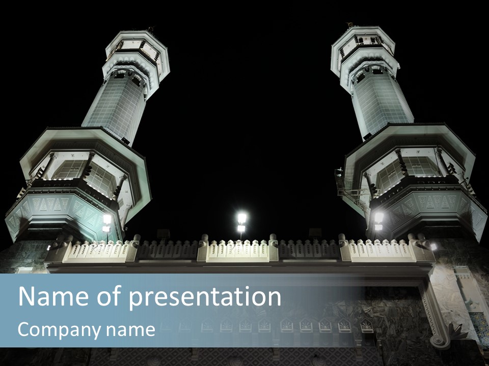 Masjid Muslim Prayers PowerPoint Template