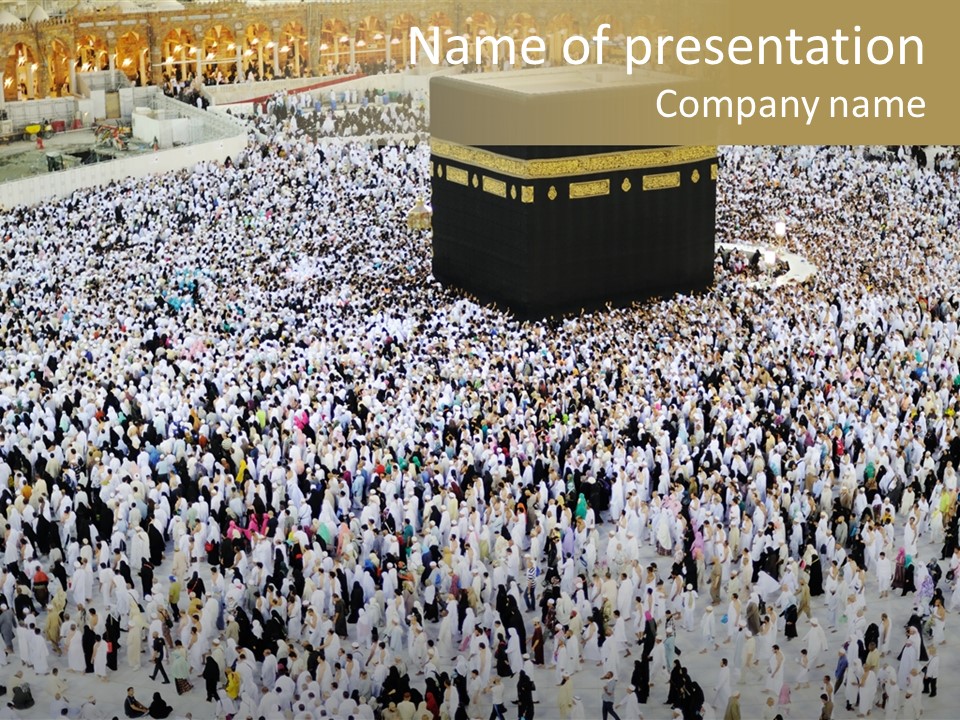 Ramadhan Congregation Kaaba PowerPoint Template