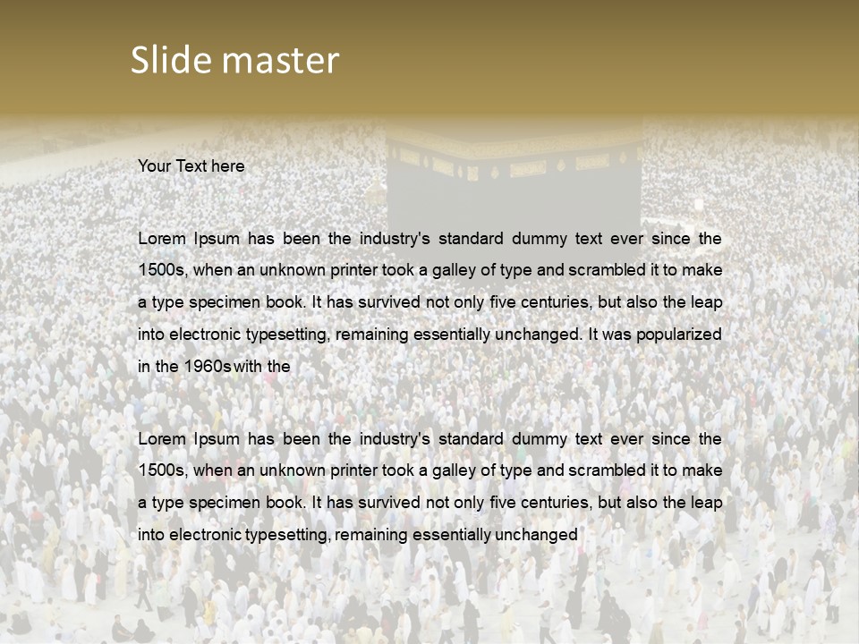Ramadhan Congregation Kaaba PowerPoint Template