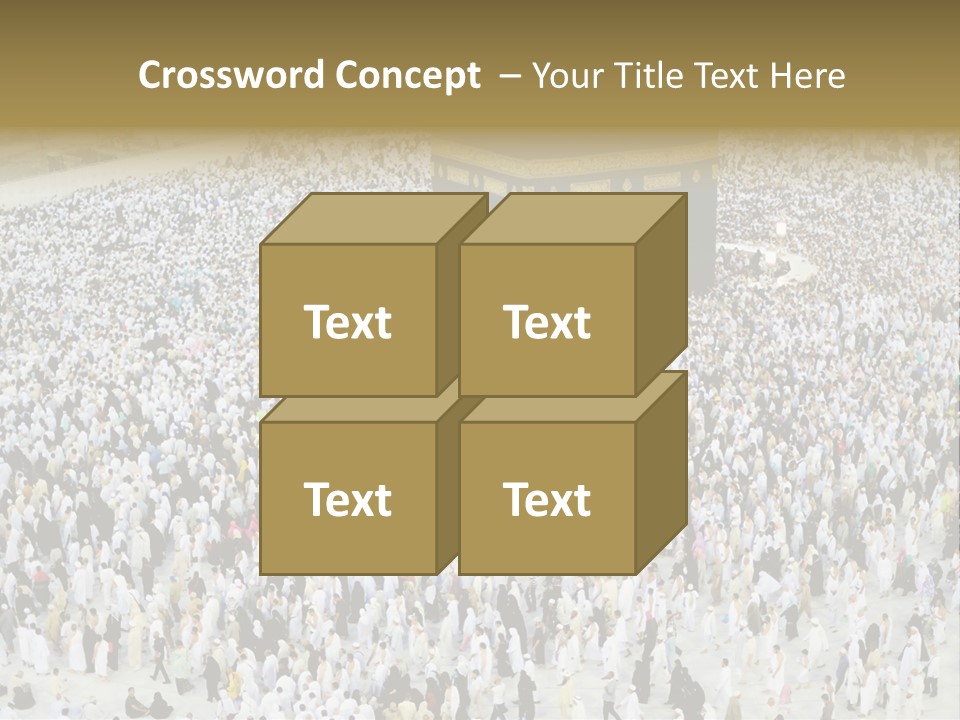 Ramadhan Congregation Kaaba PowerPoint Template