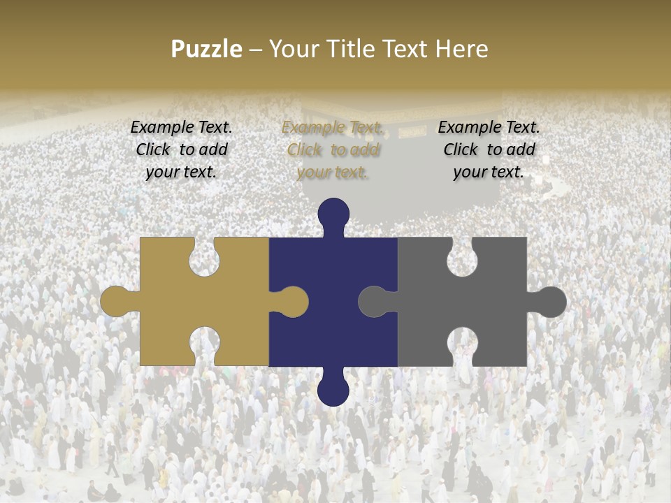 Ramadhan Congregation Kaaba PowerPoint Template