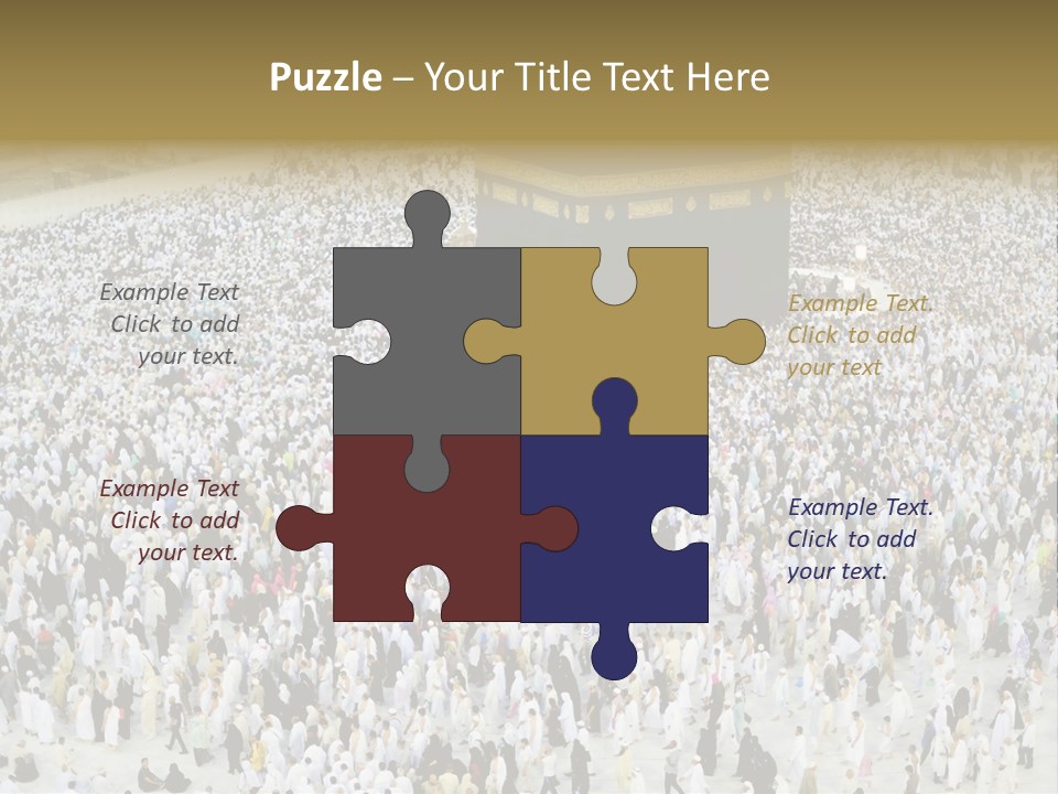 Ramadhan Congregation Kaaba PowerPoint Template