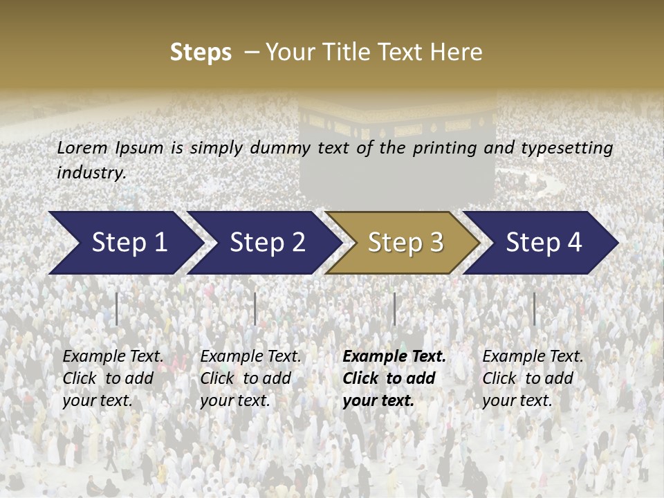 Ramadhan Congregation Kaaba PowerPoint Template