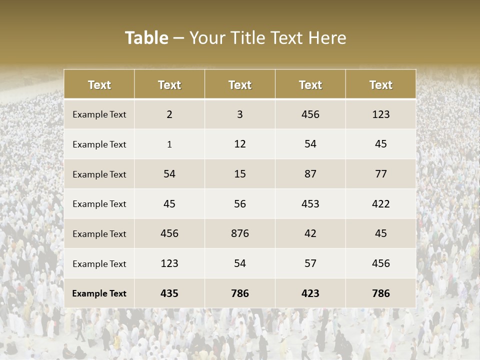 Ramadhan Congregation Kaaba PowerPoint Template
