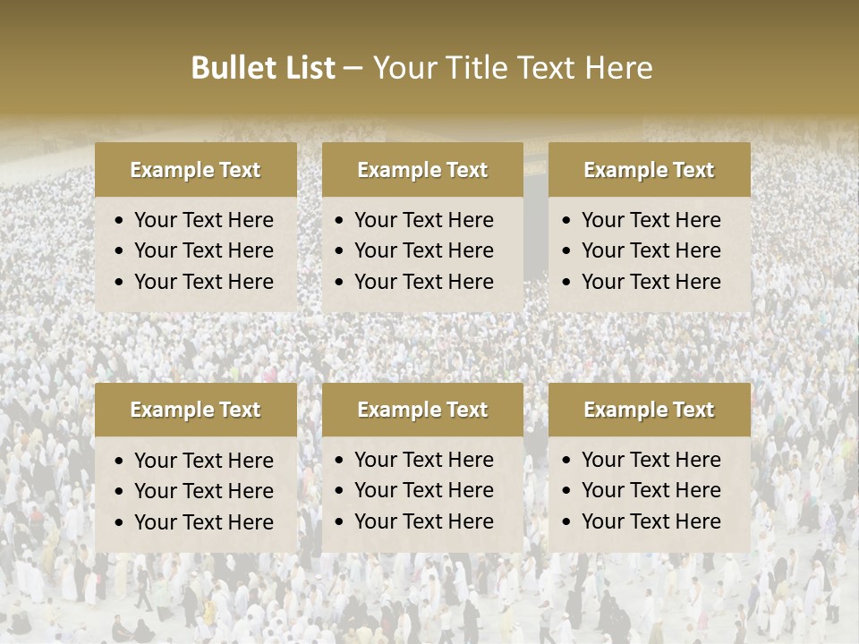 Ramadhan Congregation Kaaba PowerPoint Template