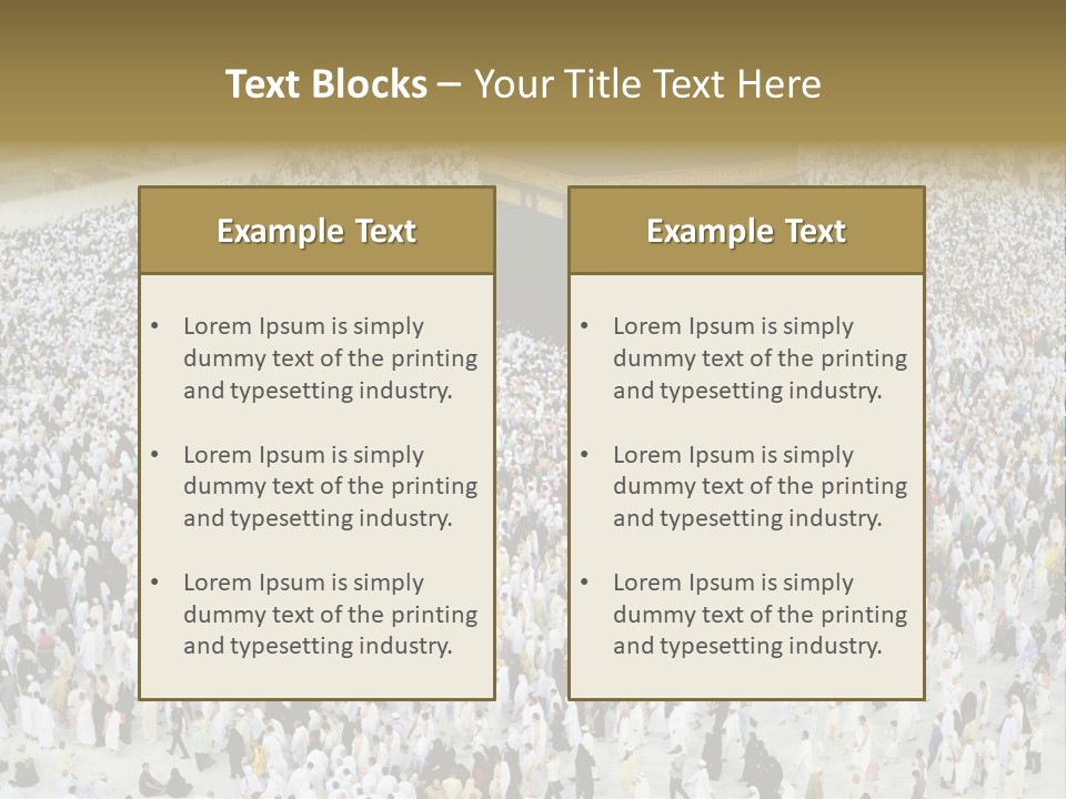 Ramadhan Congregation Kaaba PowerPoint Template