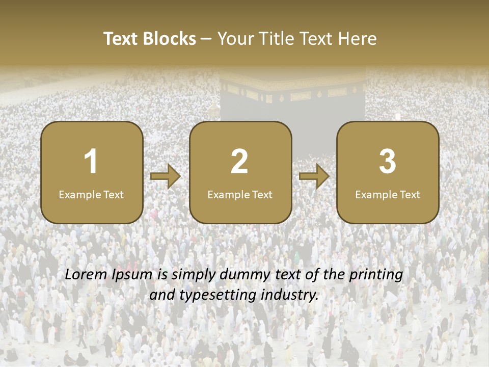 Ramadhan Congregation Kaaba PowerPoint Template