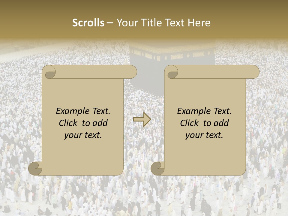 Ramadhan Congregation Kaaba PowerPoint Template