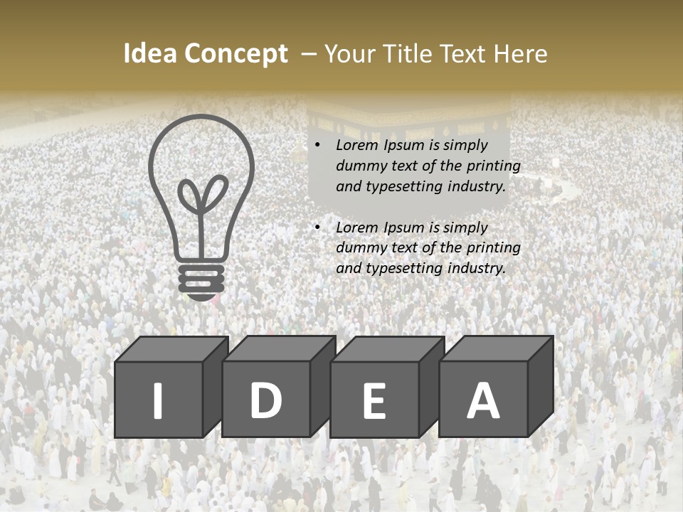 Ramadhan Congregation Kaaba PowerPoint Template