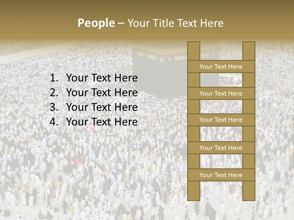 Ramadhan Congregation Kaaba PowerPoint Template