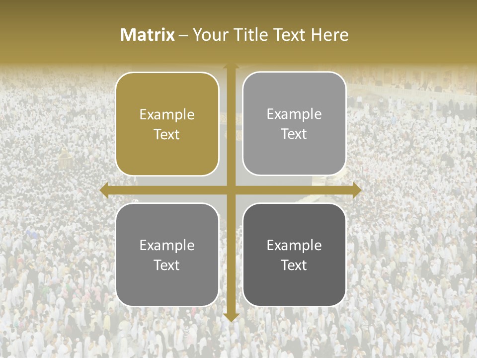 Crowd Evening Holy PowerPoint Template