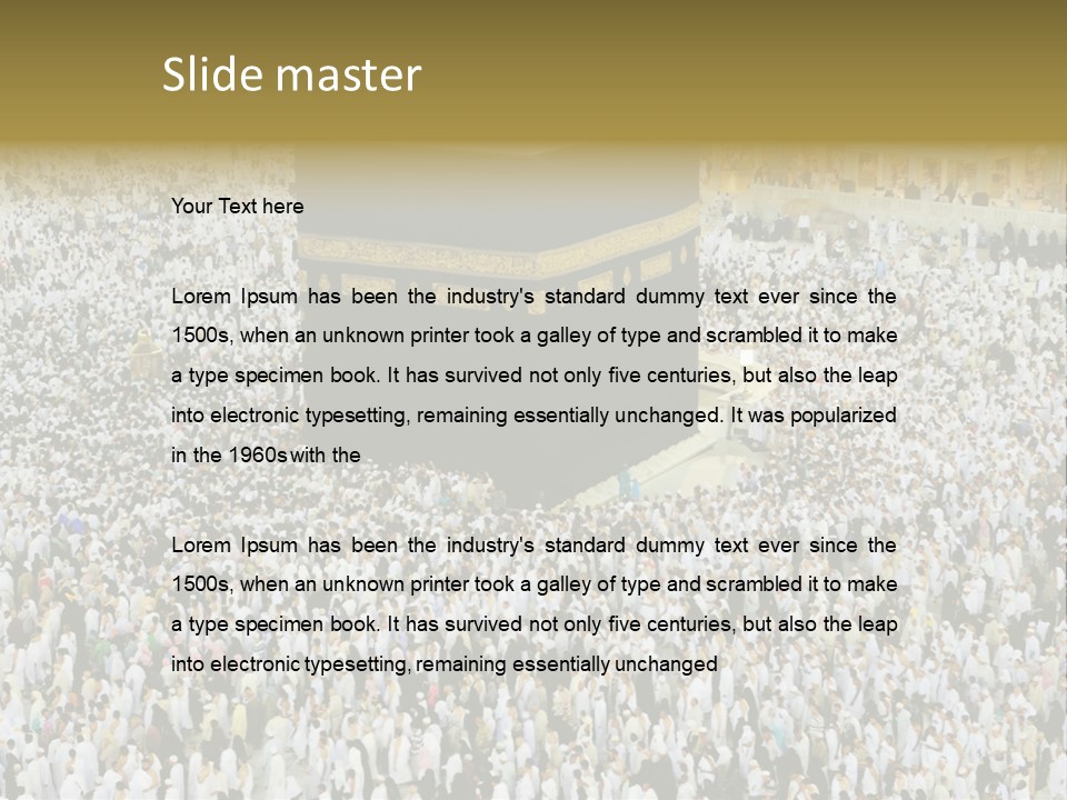 Crowd Evening Holy PowerPoint Template