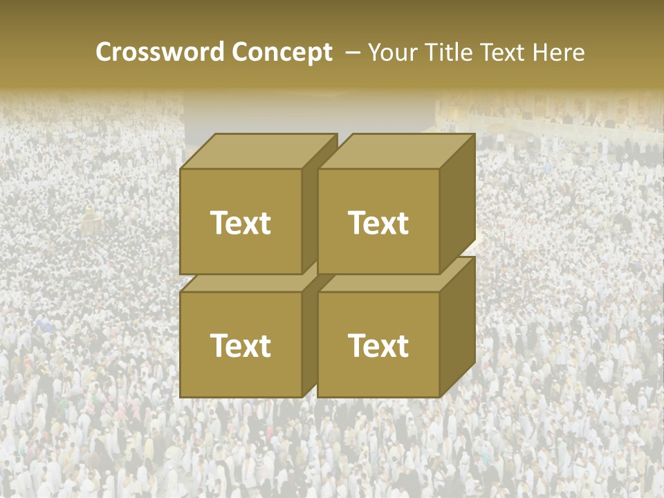 Crowd Evening Holy PowerPoint Template