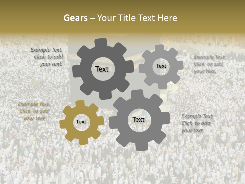 Crowd Evening Holy PowerPoint Template