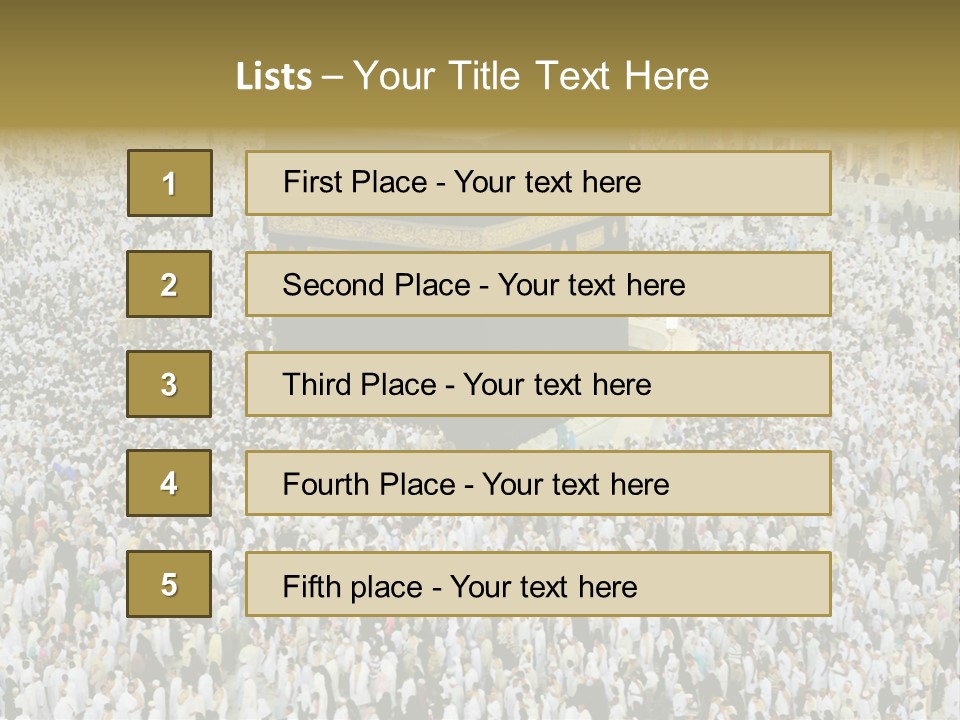 Crowd Evening Holy PowerPoint Template