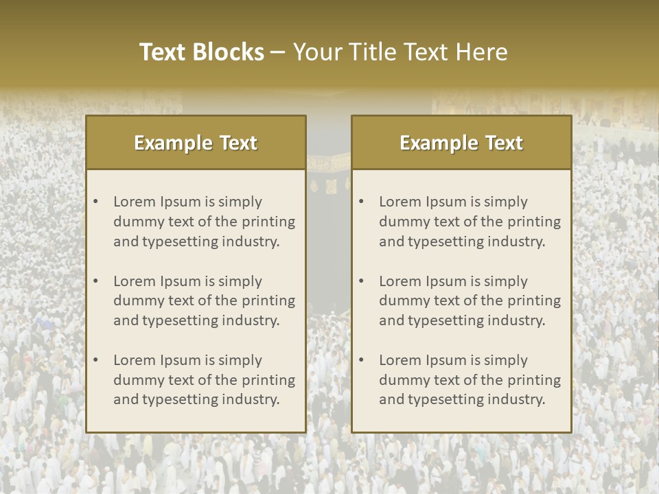 Crowd Evening Holy PowerPoint Template