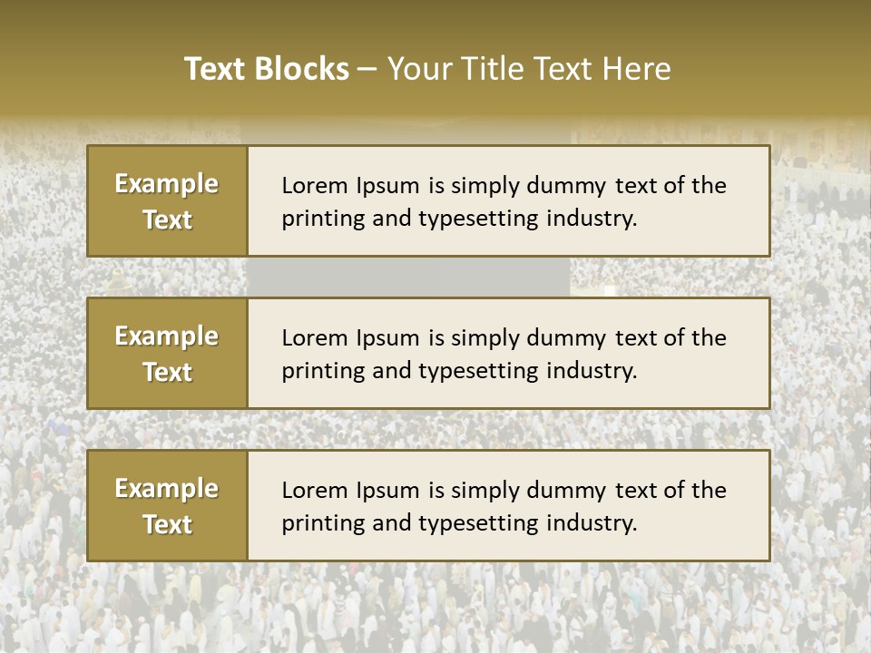Crowd Evening Holy PowerPoint Template