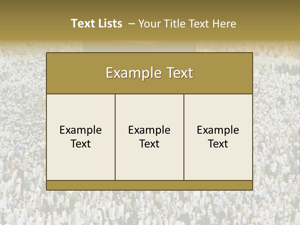 Crowd Evening Holy PowerPoint Template