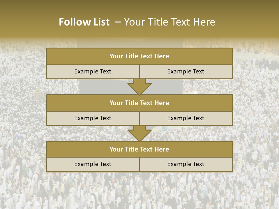 Crowd Evening Holy PowerPoint Template
