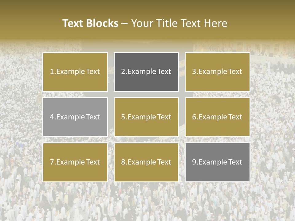 Crowd Evening Holy PowerPoint Template