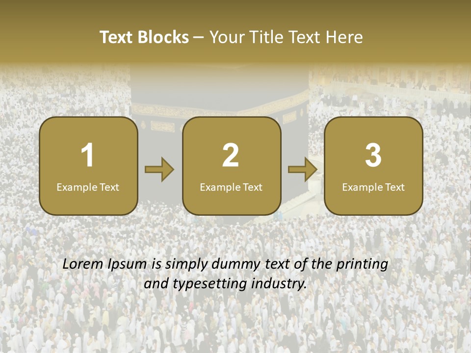 Crowd Evening Holy PowerPoint Template