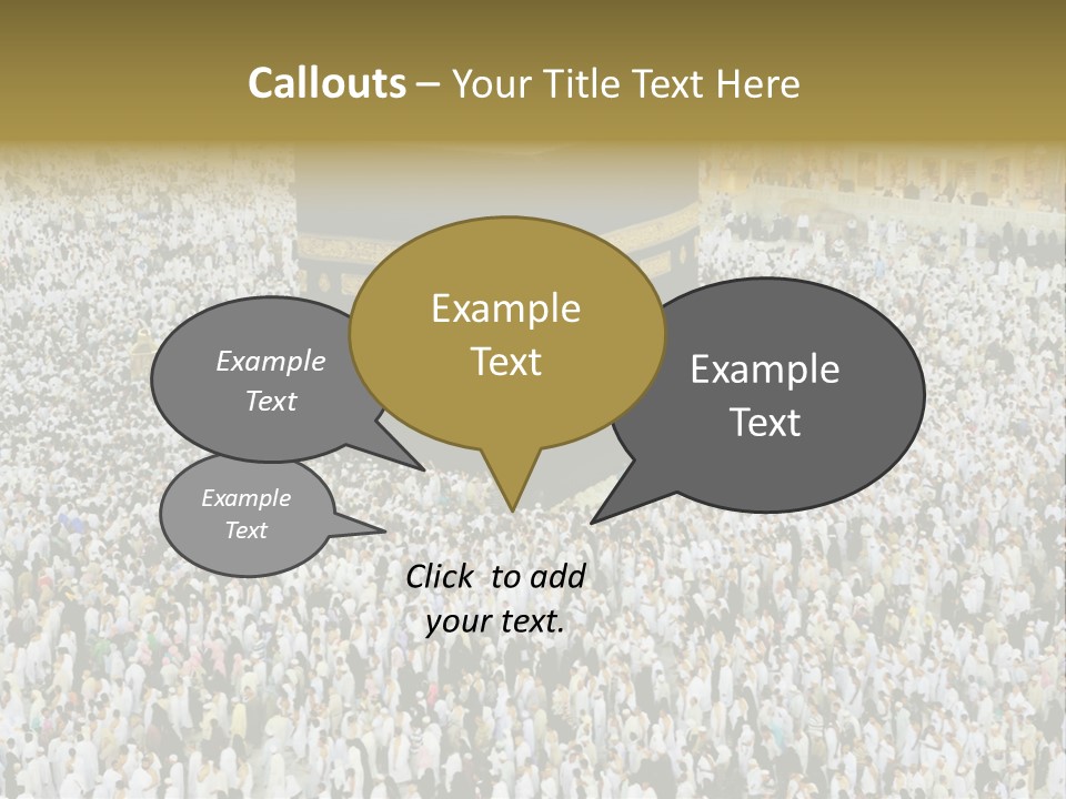 Crowd Evening Holy PowerPoint Template