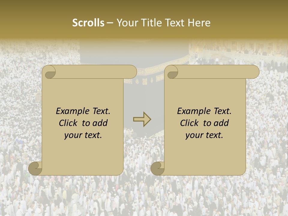Crowd Evening Holy PowerPoint Template