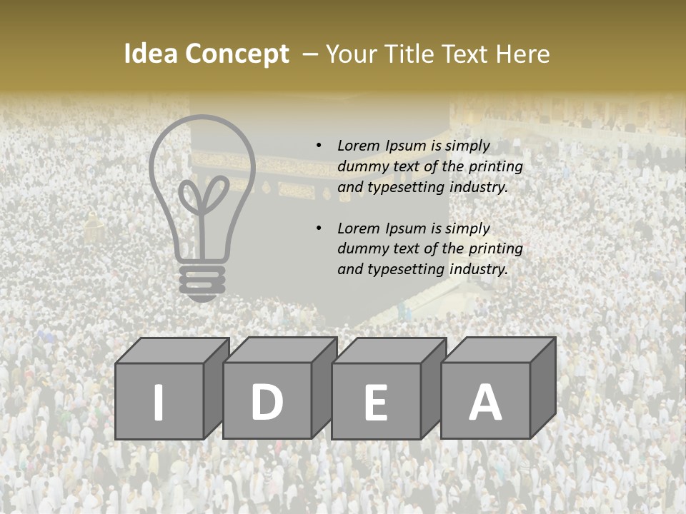 Crowd Evening Holy PowerPoint Template