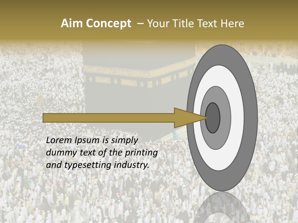 Crowd Evening Holy PowerPoint Template