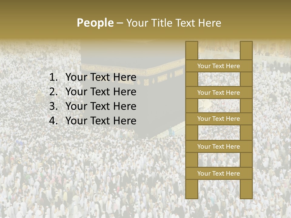 Crowd Evening Holy PowerPoint Template