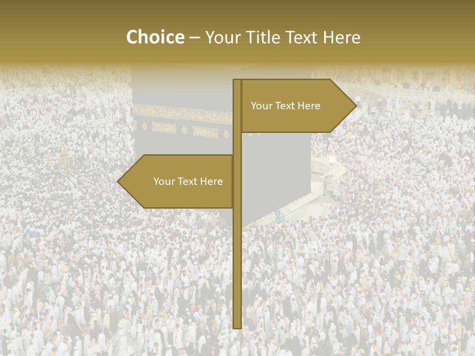 Crowd Evening Holy PowerPoint Template