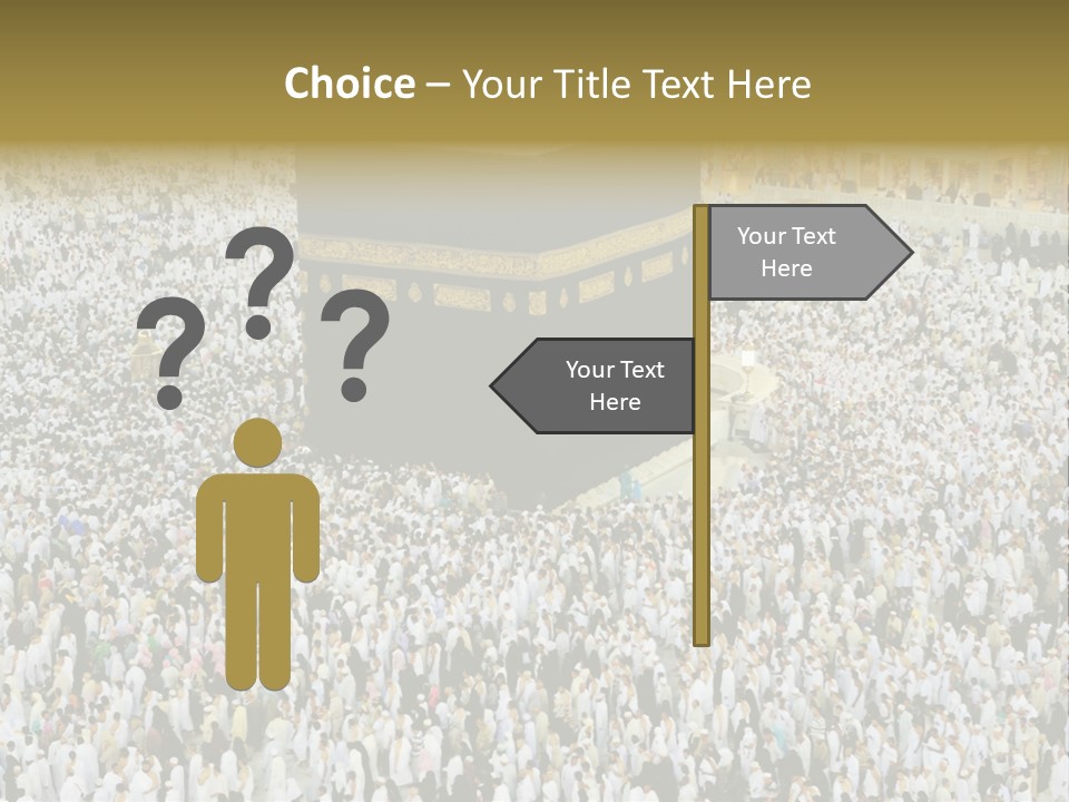 Crowd Evening Holy PowerPoint Template