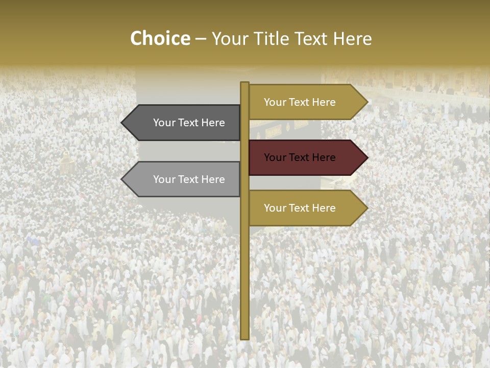 Crowd Evening Holy PowerPoint Template
